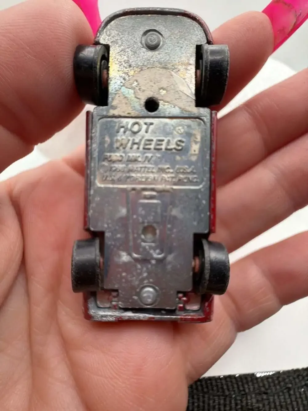 Vintage 1968 Hot Wheels Redline Ford MK IV Red Enamel Toy Car